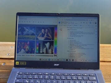 Acer Chromebook Plus CB514 utilisation en extérieur