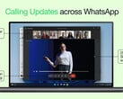 Les nouvelles fonctions d'appel vidéo de WhatsApp en font une option plus viable pour les appels vidéo (Source : WhatsApp)