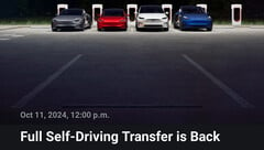 L&#039;offre de transfert gratuit de FSD est prolongée jusqu&#039;au quatrième trimestre (Source : Tesla)