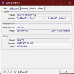 Carte mère CPU-Z