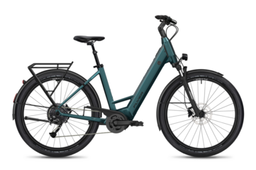 Le vélo électrique Flyer Gotour EL 3.12 XC en vert Jasper brillant. (Source de l'image : Flyer)