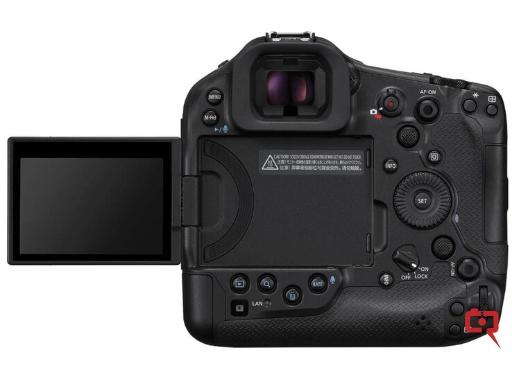 Image arrière du Canon EOS R1 (Source : Canon Rumors)