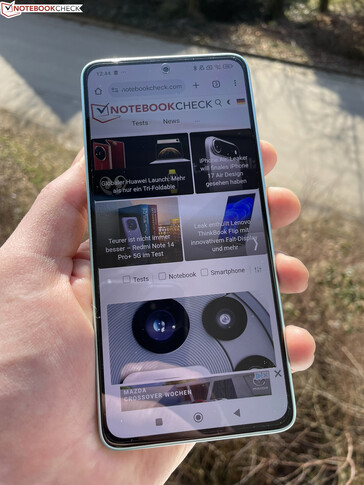 Utilisation en extérieur (source de l'image : Manuel Masiero)