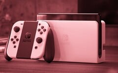 Le modèle OLED de la Nintendo Switch est sorti en 2021 et est logé dans un corps en métal. (Source de l&#039;image : Nintendo - édité)