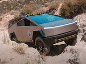 Le Cybertruck navigue avec brio sur la piste tout-terrain. (Source de l'image : Wild Horses Off-Road via YouTube)