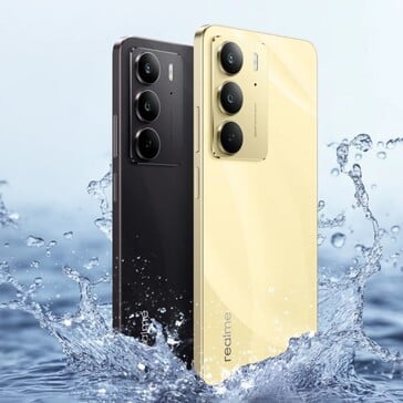 Le C75 est disponible dans les coloris Black Storm et Lightning Gold (Image source : Realme)