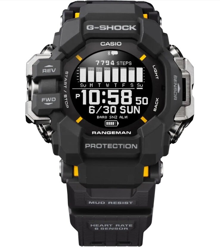 La montre Casio G-Shock GPR-H1000. (Source de l'image : Casio)