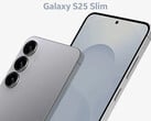 Le Galaxy S25 Slim pourrait encore être proposé en tant que téléphone entièrement débloqué aux États-Unis (Image source : OnLeaks and SmartPix - edited)