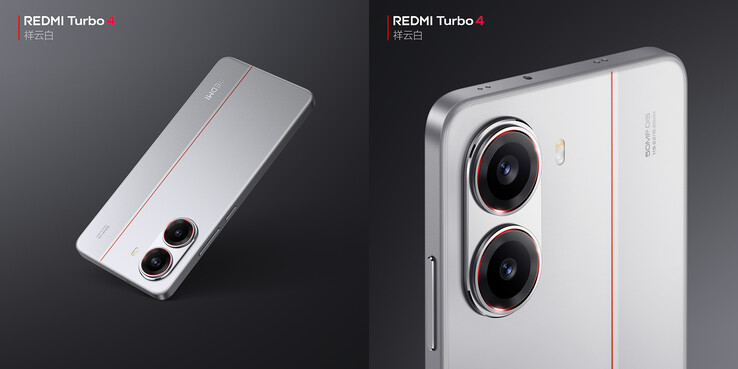 Design arrière du Redmi Turbo 4 (Image source : Xiaomi - edited)