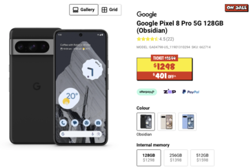 Le Pixel 8 Pro bénéficie d'une forte réduction de 401 $ en Australie. (Source : JBHIFI)