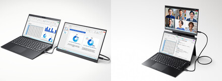 Différentes configurations (Source de l'image : Vaio)