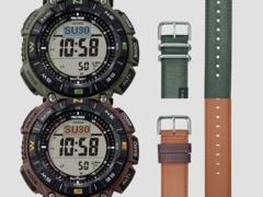 Le Casio PRG-340B-3JF (en haut) et le Casio PRG-340L-5JF (en bas). (Source de l&#039;image : Casio)