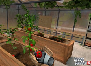 Serre de Farming Simulator VR (Image source : Giants Software)