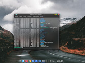 Bureau de Br OS avec une fenêtre de terminal (Image source : Br OS)