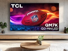 Le téléviseur LED 4K QM7K QD-Mini de TCL a été commercialisé aux États-Unis. (Source de l&#039;image : TCL)