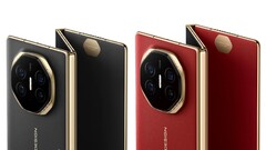 Le Mate XT de Huawei, en noir foncé et en couleur &quot;Ruihong&quot;, tel qu&#039;il est présenté sur la page VMall de l&#039;entreprise. (Source de l&#039;image : Huawei)