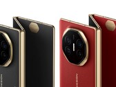 Le Mate XT de Huawei, en noir foncé et en couleur "Ruihong", tel qu'il est présenté sur la page VMall de l'entreprise. (Source de l'image : Huawei)