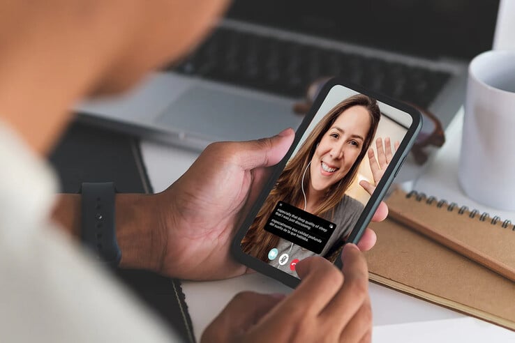 Traduisez votre interlocuteur lors d'un appel vidéo (Image source : Timekettle)