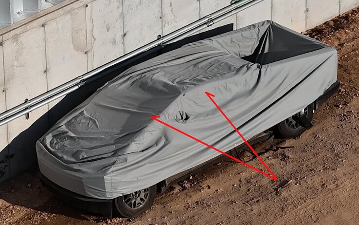 La courbe de la ligne de toit et le pare-brise manquant indiquent que ce Cyebrtruck particulier a peut-être connu des jours meilleurs. (Source de l'image : @JoeTegtmeyer sur X)