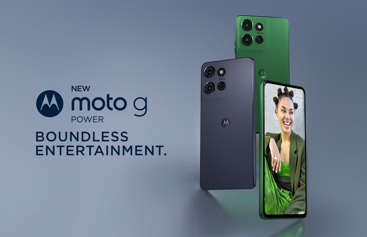 Le Moto G Power (2025) est disponible en cuir vegan vert feuille ou gris ardoise. (Source : Motorola)