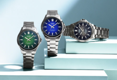 De gauche à droite, le Casio MTS-S100D-3AV, le MTS-S100D-2AV et le MTS-S100D-1AV. (Source de l&#039;image : Casio) 