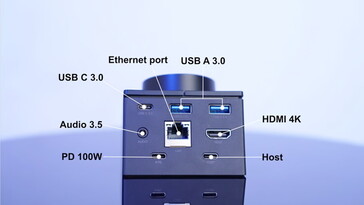 Un port Ethernet est disponible. (Source de l'image : HubKey)