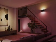 Le Philips Hue Dymera est doté de sources lumineuses LED contrôlables indépendamment en haut et en bas (source : Philips Hue)