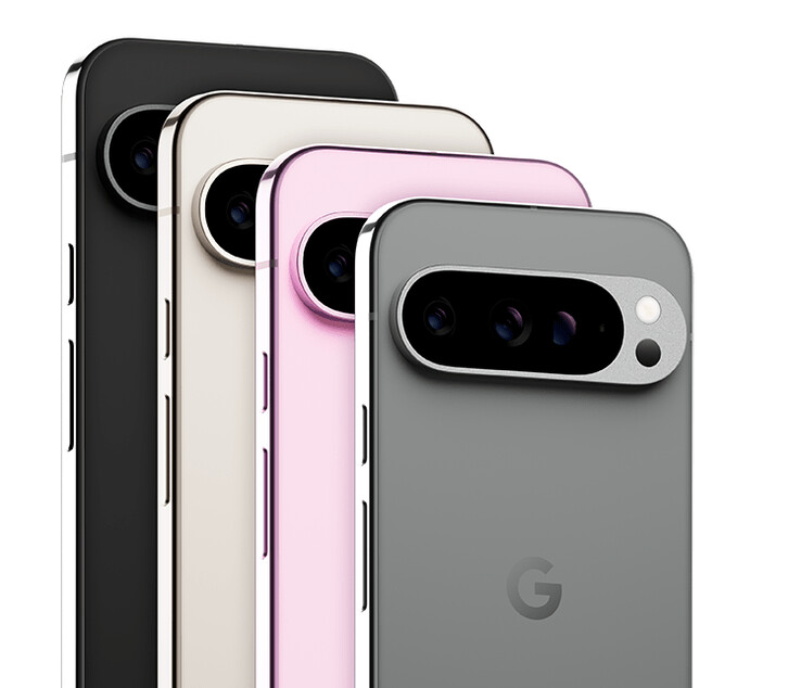 Les quatre couleurs de lancement réputées du Pixel 9 Pro XL. (Source de l'image : Evan Blass)