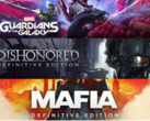 Guardians of the Galaxy, Dishonored : Definitive Edition et Mafia : Definitive Edition sont les titres les plus populaires de la liste. (Source de l'image : Steam - Modifié)