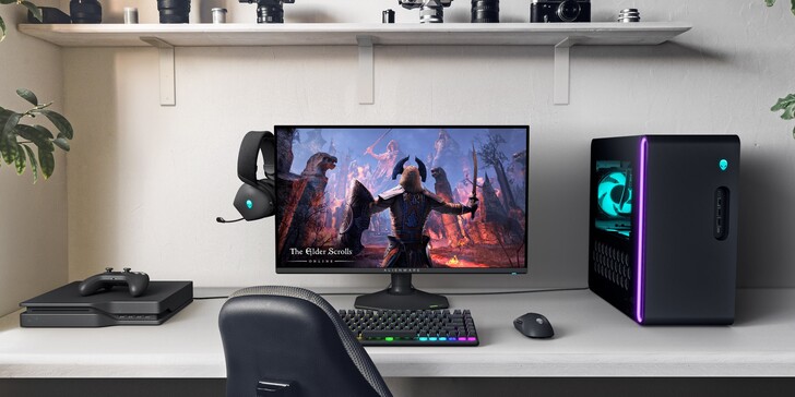 L'AW2725QF convient aussi bien aux jeux sur PC qu'aux jeux sur console (Source de l'image : Alienware)