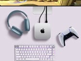 Apple fait la publicité du nouveau Mac mini avec la manette DualSense de Sony. (Source de l'image : Apple)