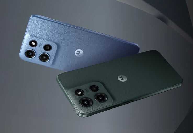 Le nouveau Moto G est disponible en gris forêt et en bleu saphir. (Source de l'image : Motorola)