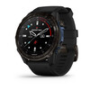 La Descent Mk3i - 51 mm gris carbone DLC titane avec bracelet en silicone noir. (Source de l'image : Garmin)