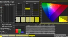 CalMAN : Saturation des couleurs (calibrée)