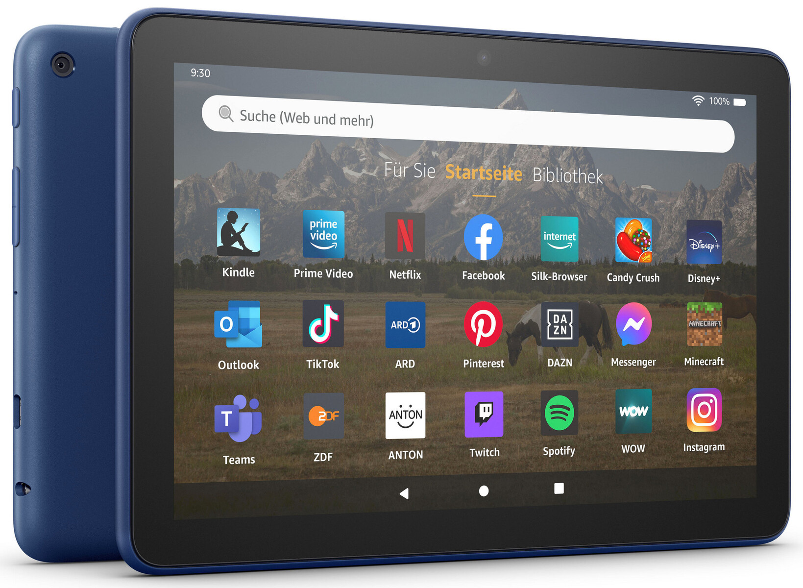 Tablette Windows 10 PC Tactile 8 pouces Bluetooth Wifi 2Go + 32Go Noir